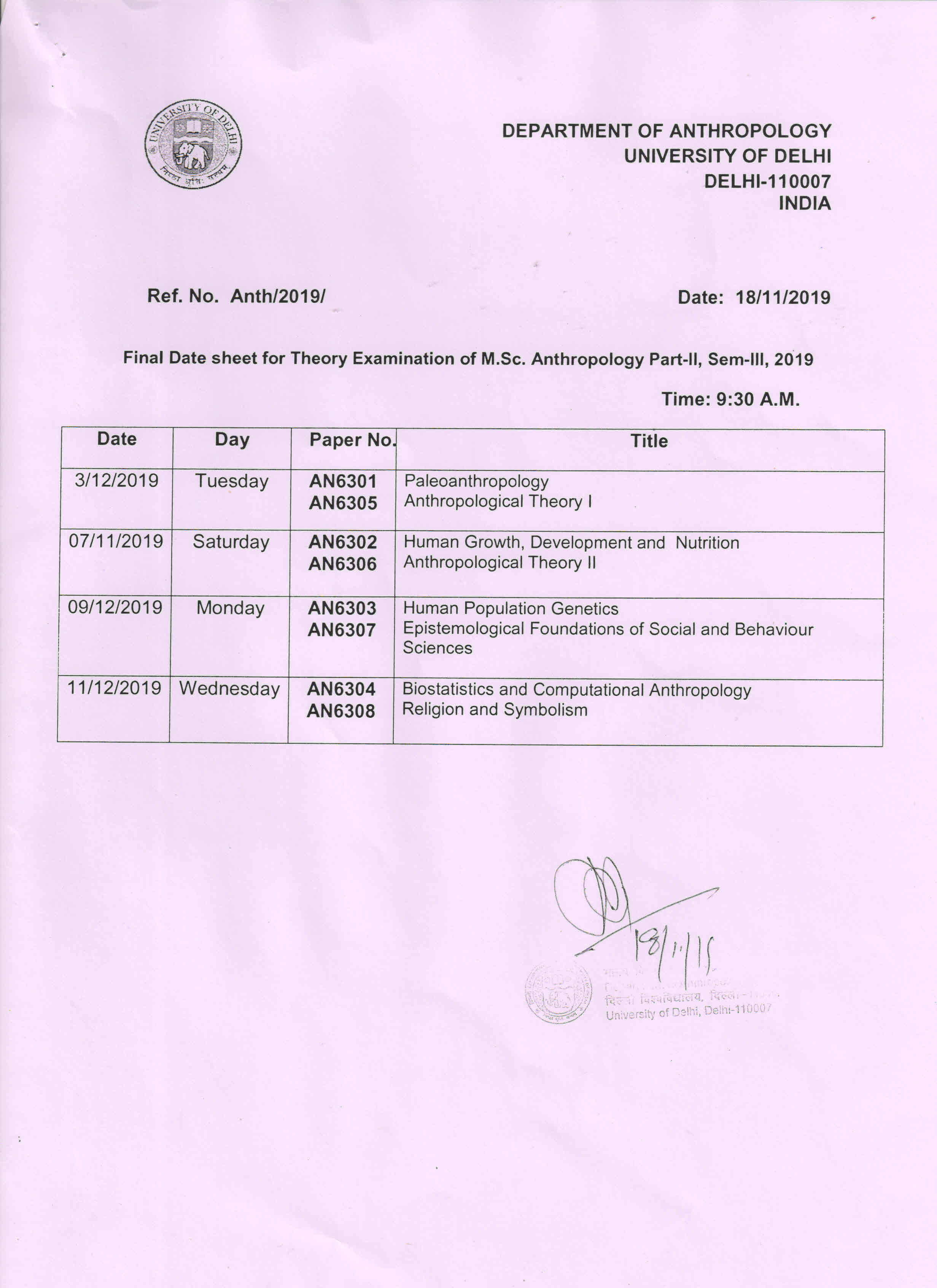 anthropology-university-of-delhi